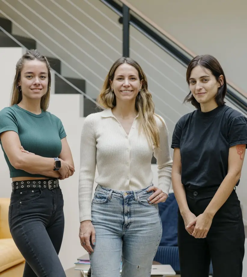 Fundadoras de Atlas: Karen Serfaty Gianina Rossi y Josefina Van Thienen