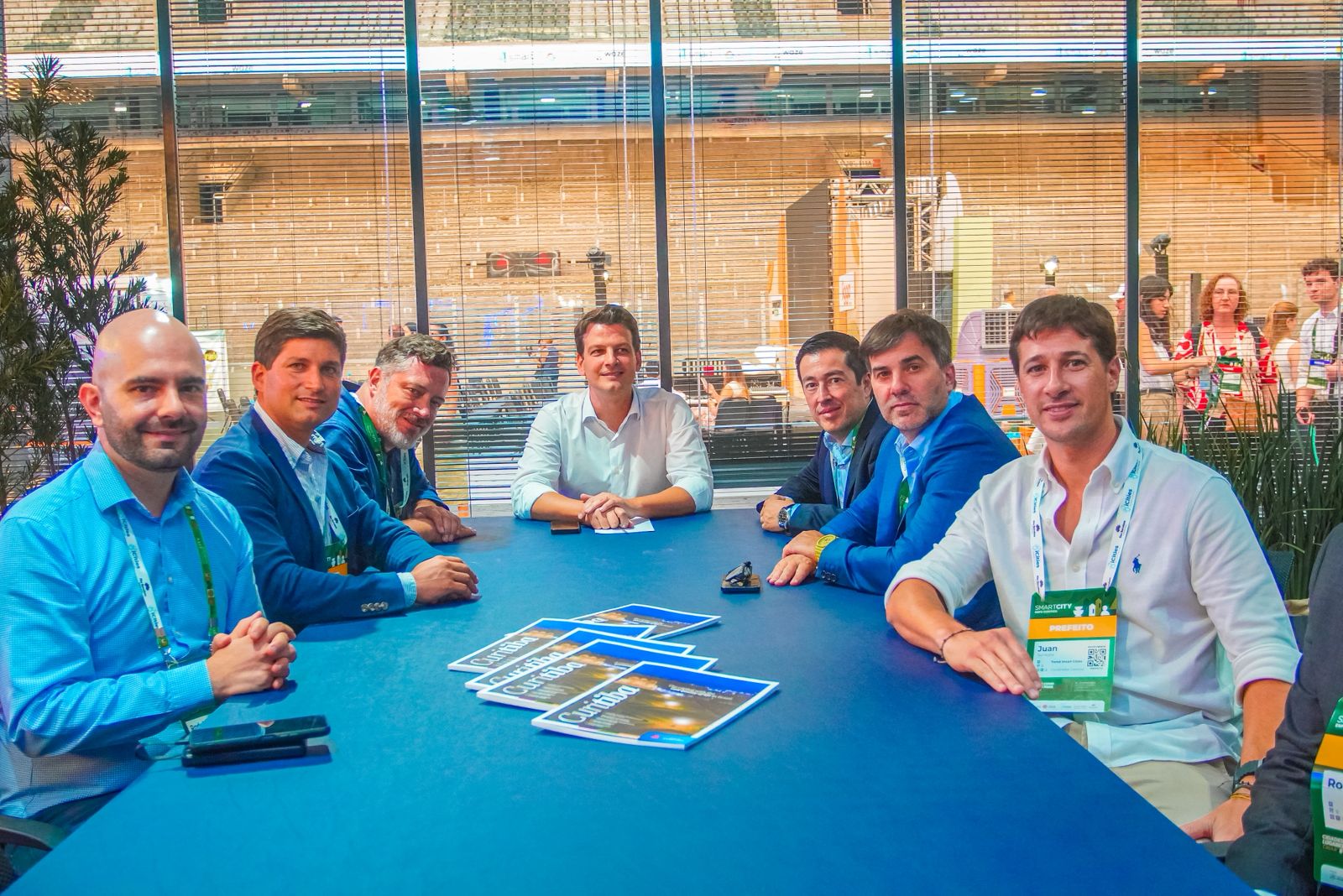 Reunión con el alcalde de Curitiba, Eduardo Pimentel