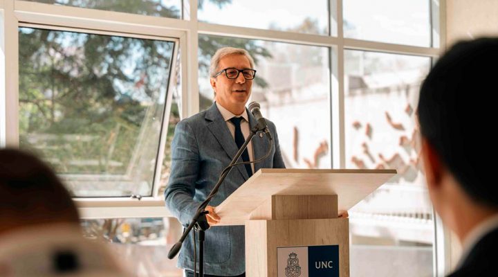 Jhon Boretto, rector de la Universidad Nacional de Córdoba. Foto: Prensa UNC
