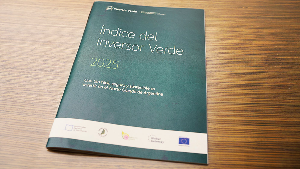 El Índice del Inversor Verde fue presentado en la sede de la Unión Europea en Argentina. Foto: gentileza investigador.