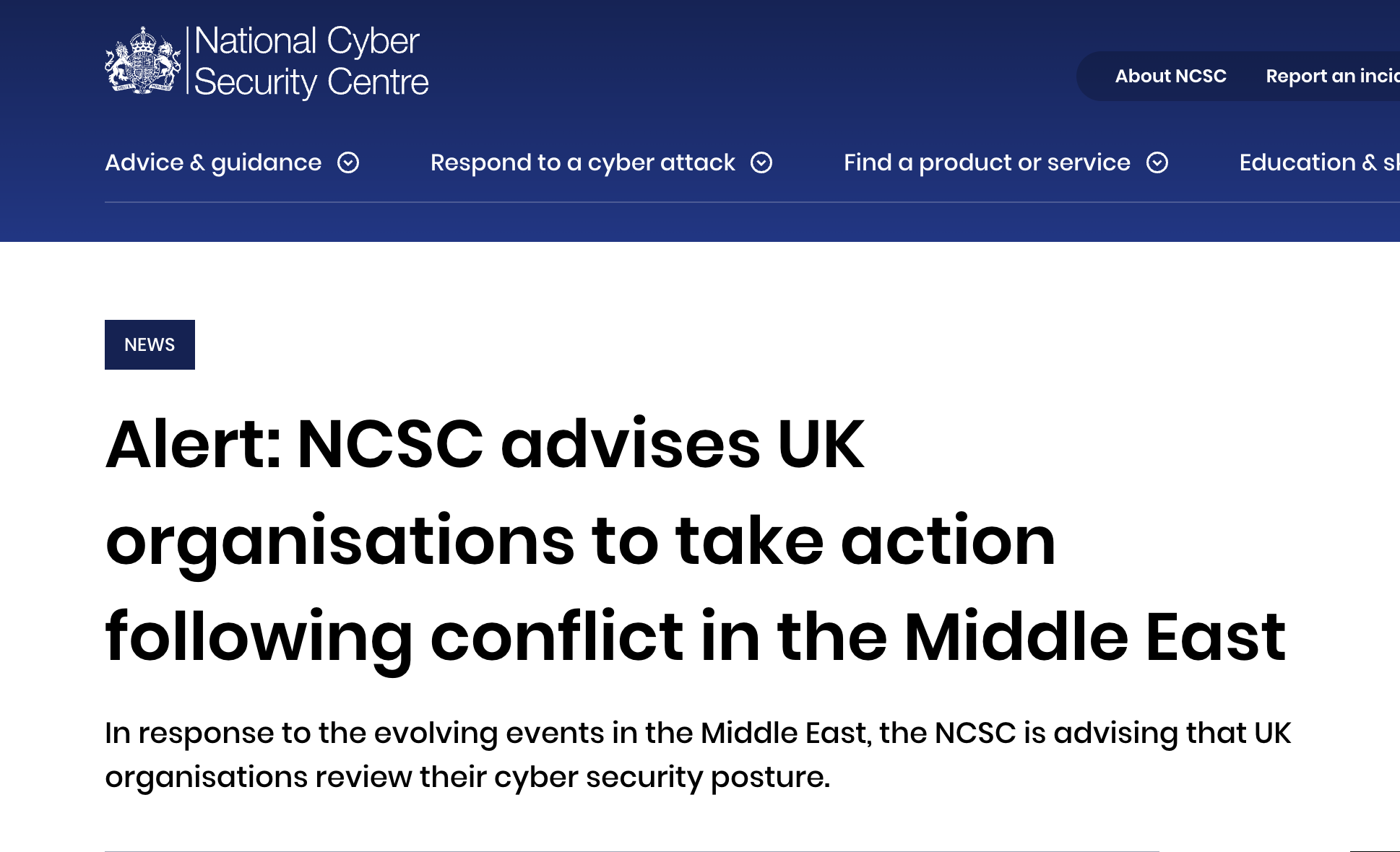 La advertencia del NCSC britanico